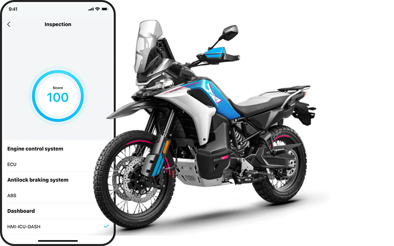 CFMOTO aplikacija provjera sistema