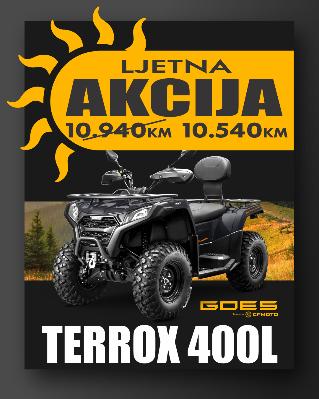 TERROX 400L CFMOTO GOES TERROX 400L