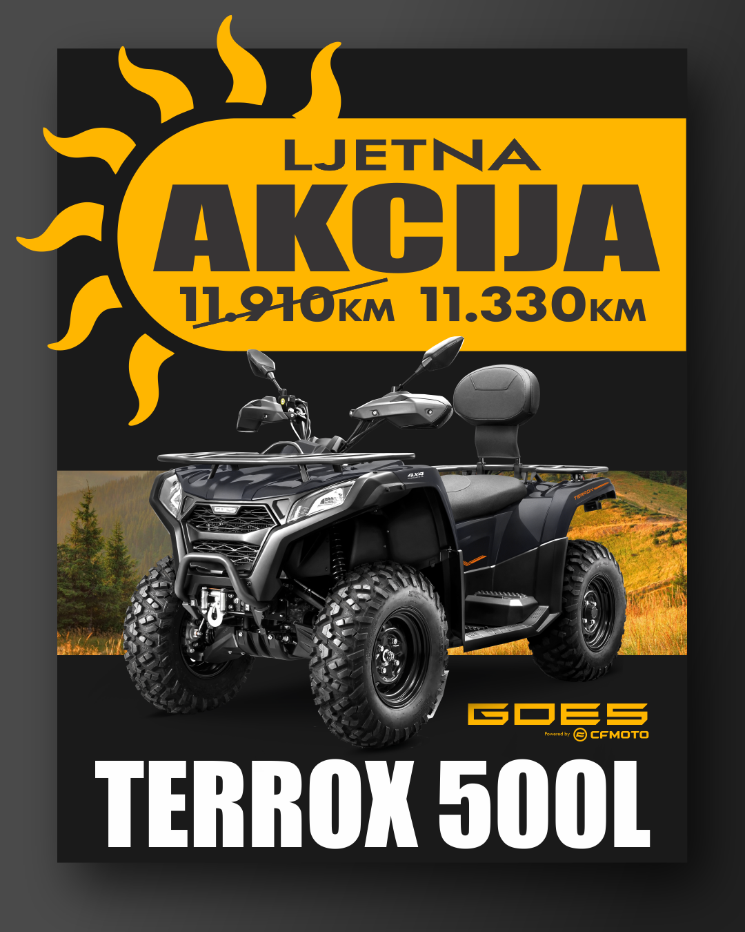 TERROX 500L CFMOTO GOES TERROX 500L